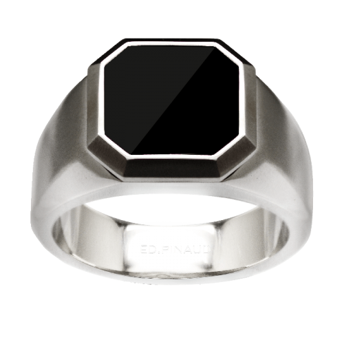 Ring Octogone Noir 057